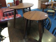 Two modern occasional tables