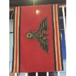 An Old Comrades flag standard, 94cm x 59 cm