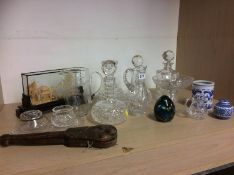 Quantity of cut glassware etc.