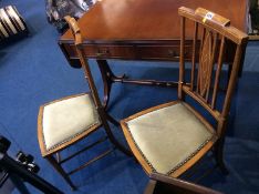 Pair of Edwardian chairs