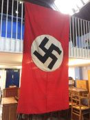 A large Third Reich flag, 316cm x 157cm