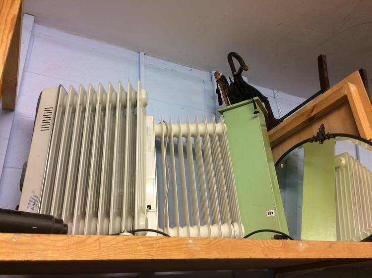 Two electric radiators, oval mirror etc. - Image 2 of 2