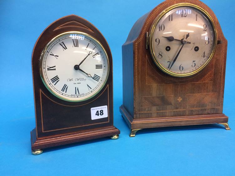 Two mahogany mantle clocks - Image 6 of 6