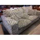 A large and good quality floral Barker and Stonehouse type three seater settee, 248cm length