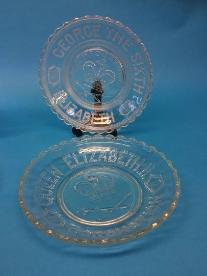 Collection of six flint glass commemorative dishes - Image 6 of 8