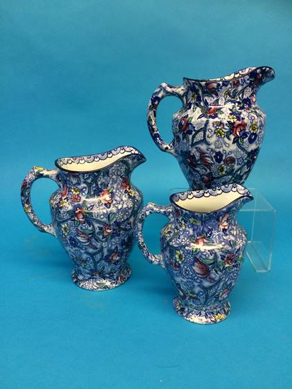 Two sets of four graduated Maling Chintz water jug - Image 5 of 12