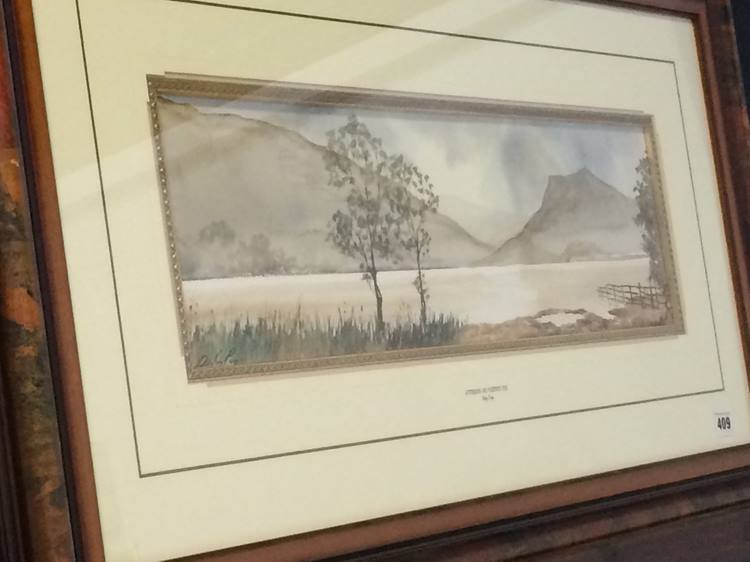 Digby Page, pair, watercolours, signed, 'Grasmere - Image 6 of 7