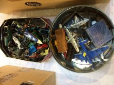 Collection of Die Cast toys in two tins