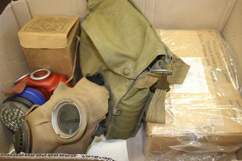 A box of World War II gas masks, various - Image 4 of 4