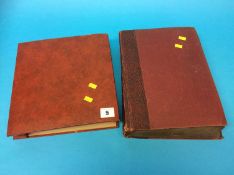 Two postcard albums and contents, mostly geographi