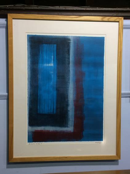 Tim Harbridge, two prints, signed, 'Shibumi Blue 1 - Image 2 of 3