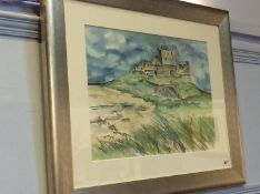 Kirsty Maxwell, watercolour, signed, 'View of Bamb