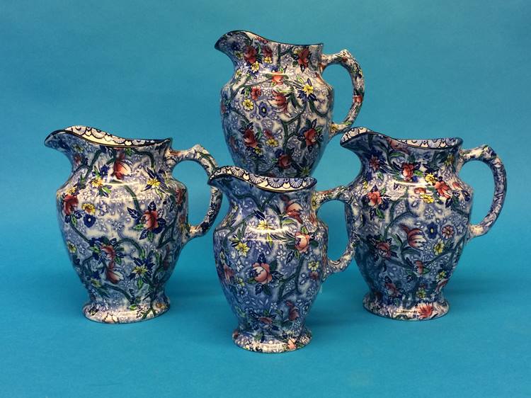 Four Ringtons Chintz jugs