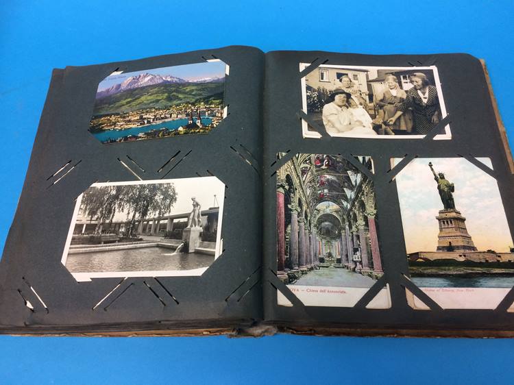 A postcard album and contents and an Edwardian pho - Image 11 of 16