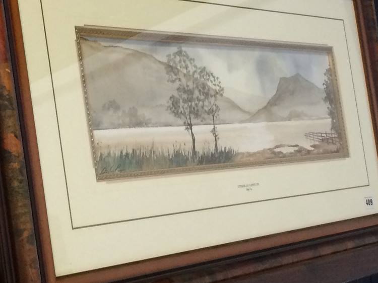 Digby Page, pair, watercolours, signed, 'Grasmere - Image 7 of 7