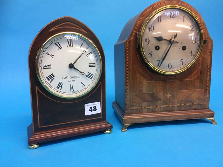Two mahogany mantle clocks - Image 5 of 6