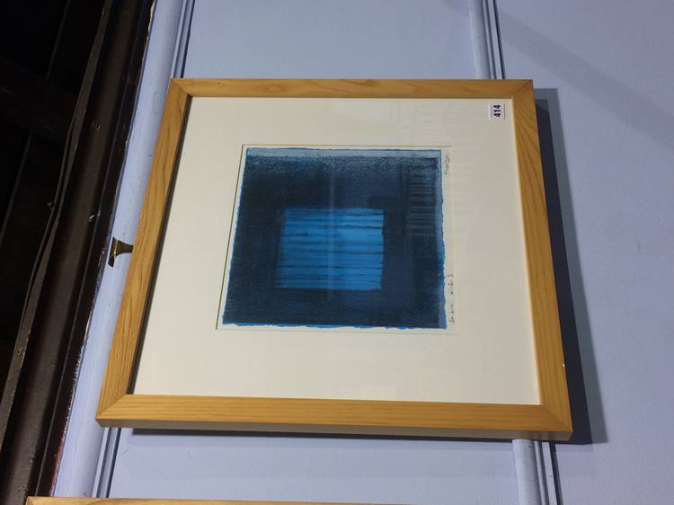 Tim Harbridge, two prints, signed, 'Shibumi Blue 1 - Image 3 of 3