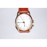 Universal Geneve. A rare gents wristwatch in 18ct