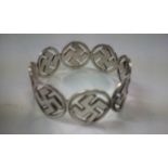 Silver Swastika Napkin Ring Birmingham Date Letter