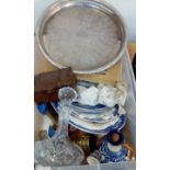 Assorted items to include a Ships Decanter and Mus