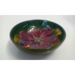 Moorcroft Footed Bowl Anemone Pattern 12cm Dia