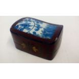 Chinese Paper Mache and Blue and White Chard Box