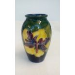 Moorcroft Vase in Hibiscous Pattern 11cm