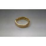 Silver Gilt Italian Dress Ring Size S