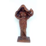 Large ceramic figure of a lady, height 63cm