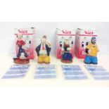 Set of four Popeye Wade Collection figures, three