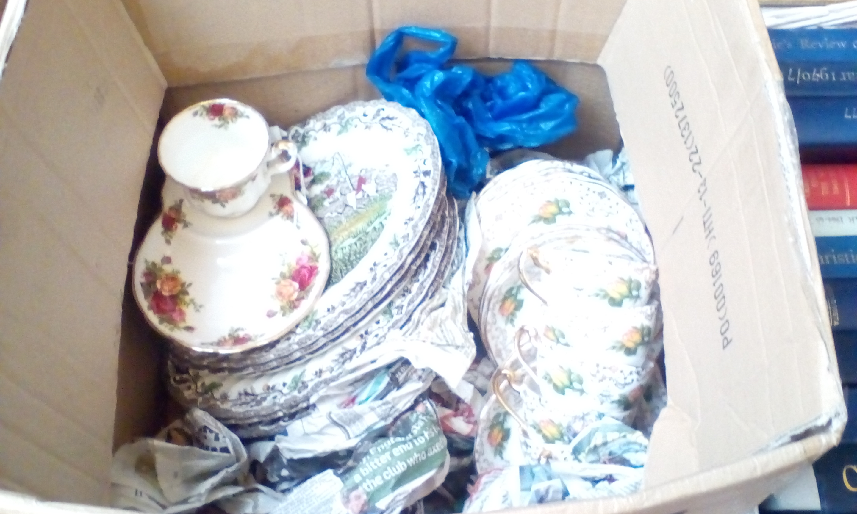 Box of ceramics