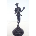 Cast metal figure, height 20cm