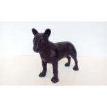 Bronze figure of an old English Terrier, height 24