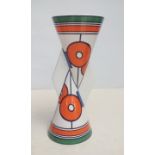 Wedgwood Clarice Cliff Yo-Yo vase in the Circles a