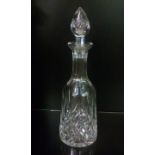 Cut glass crystal decanter, height