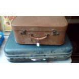 Vintage Antler suitcase together with a further su