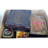 Group of vintage tins