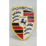 Cast iron Porsche wall plaque, 29cm x 20cm