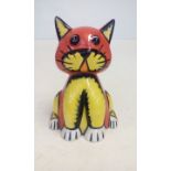 Lorna Bailey Tiddles cat (early 2001) height 12cm