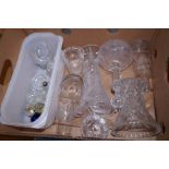 Assorted glassware