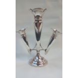 Silver three branch epergne. Sheffield hallmark 14