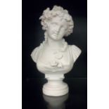 Parianware bust, height 33cm
