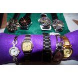 Collection of 9 wristwatches