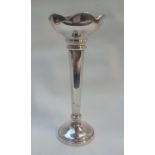 Silver bud vase. Birmingham hallmark 20cm