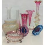 Collection of glassware, some Victorian