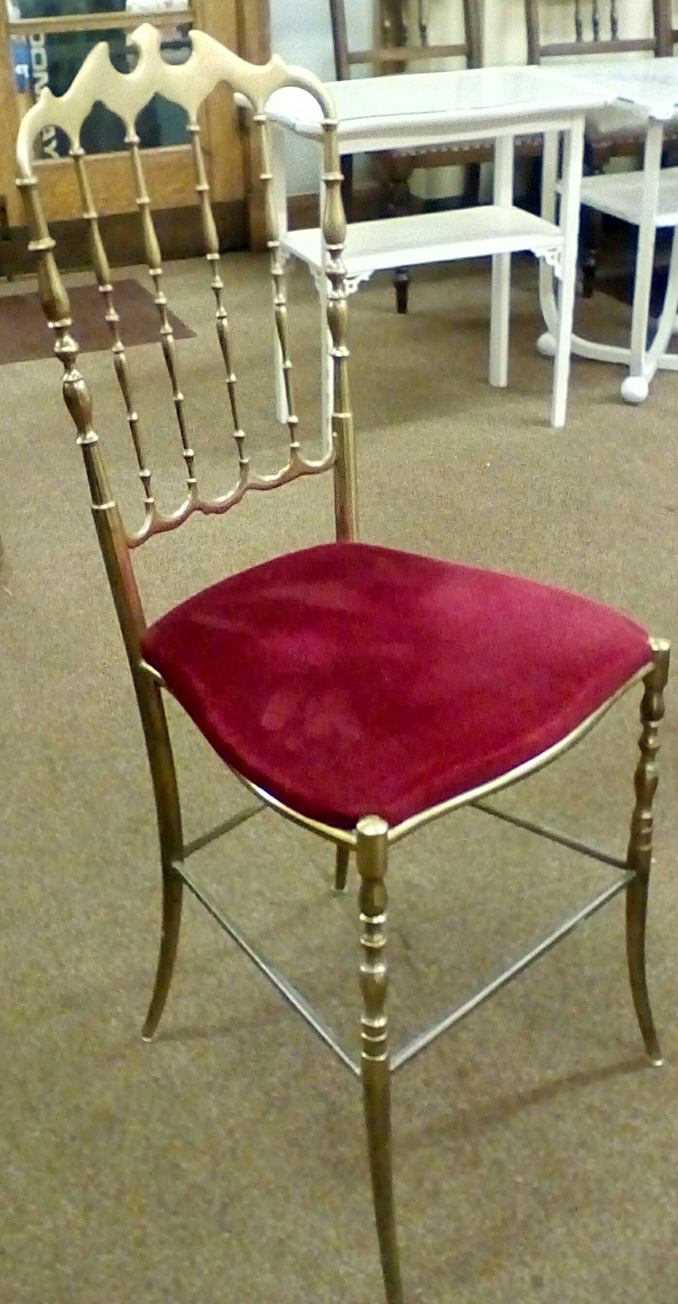 Brass Chiavari style chair