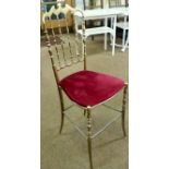 Brass Chiavari style chair