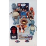 Group of Star Wars related items, soft toys, Lego annual etc