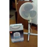 Oscillating fan together with a 10 litre dehumidif