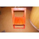 Solid wood folding chair